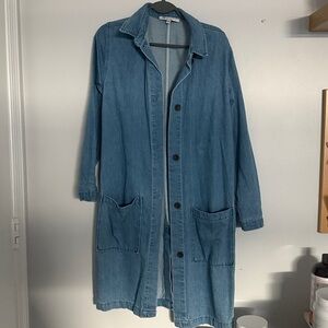 Alexia Admor Blue Longline Jean Jacket